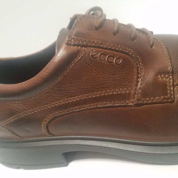 Ecco Men's 'Helsinki' Bike Toe Lace Dress Shoe in Cocoa Brown - Picture 4 of 14